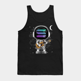 Astronaut Guitar Solana SOL Coin To The Moon Crypto Token Cryptocurrency Blockchain Wallet Birthday Gift For Men Women Kids Tank Top